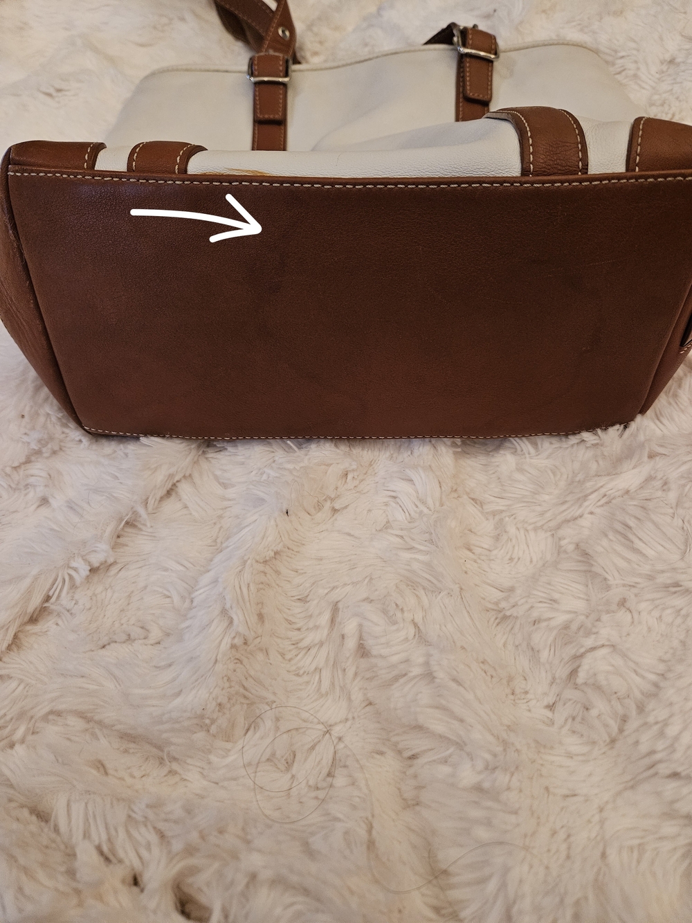 Coach✨️2004 Hamptons Two Toned Leather Tote Bag - Picture 9 of 16